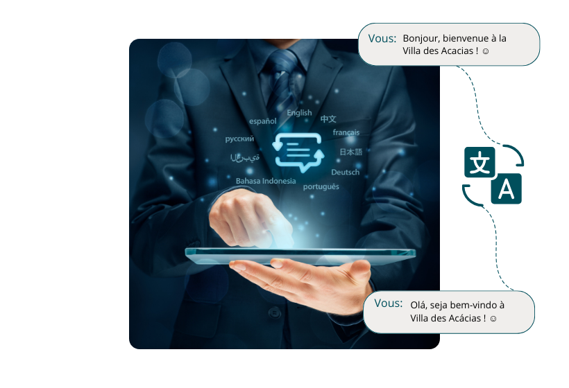 Tablet with multiple languages options